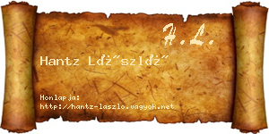 Hantz László névjegykártya